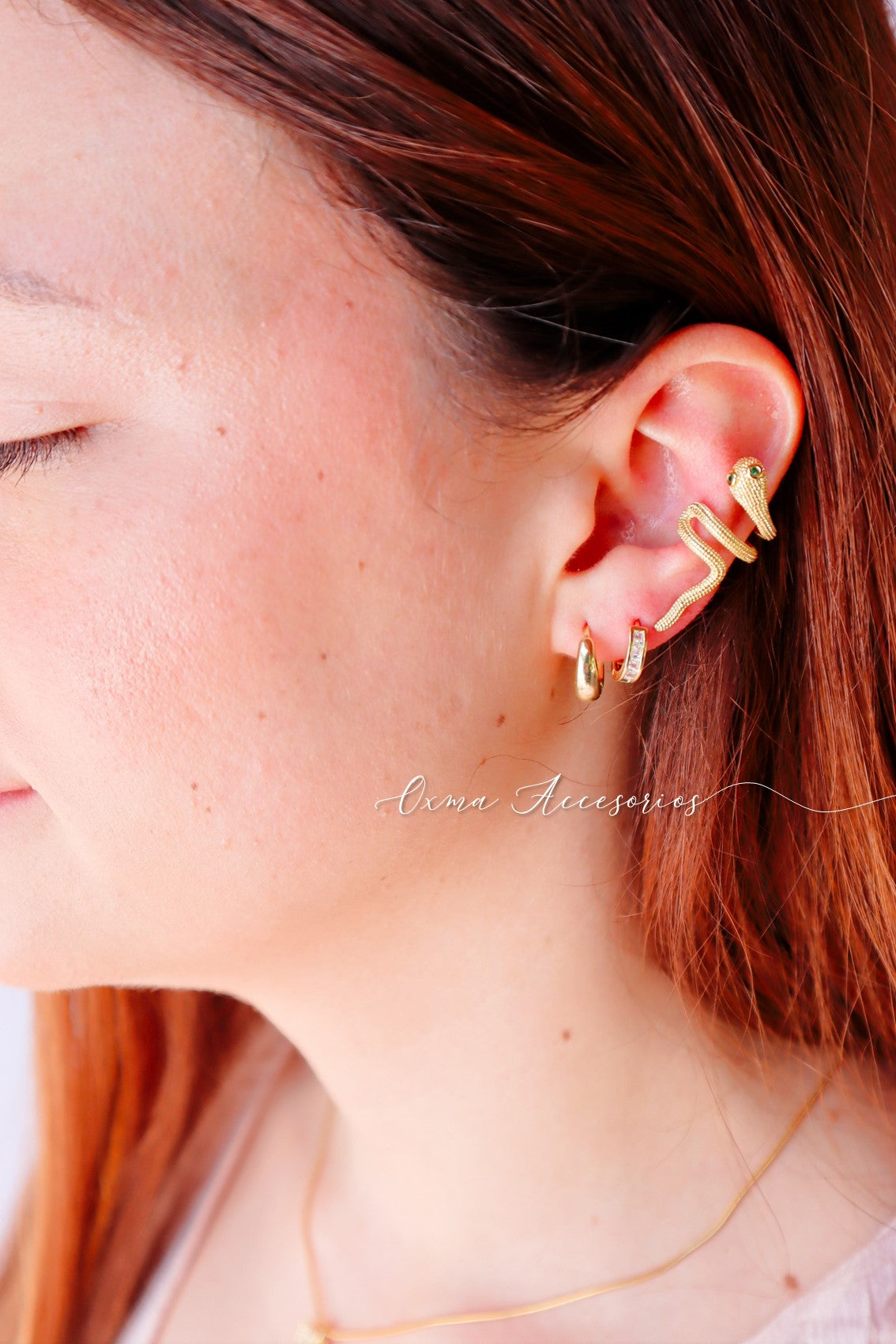 EARCUFF SERPIENTE DORADA