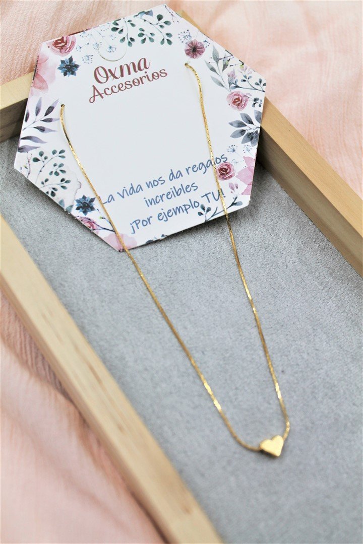 collar corazon mini