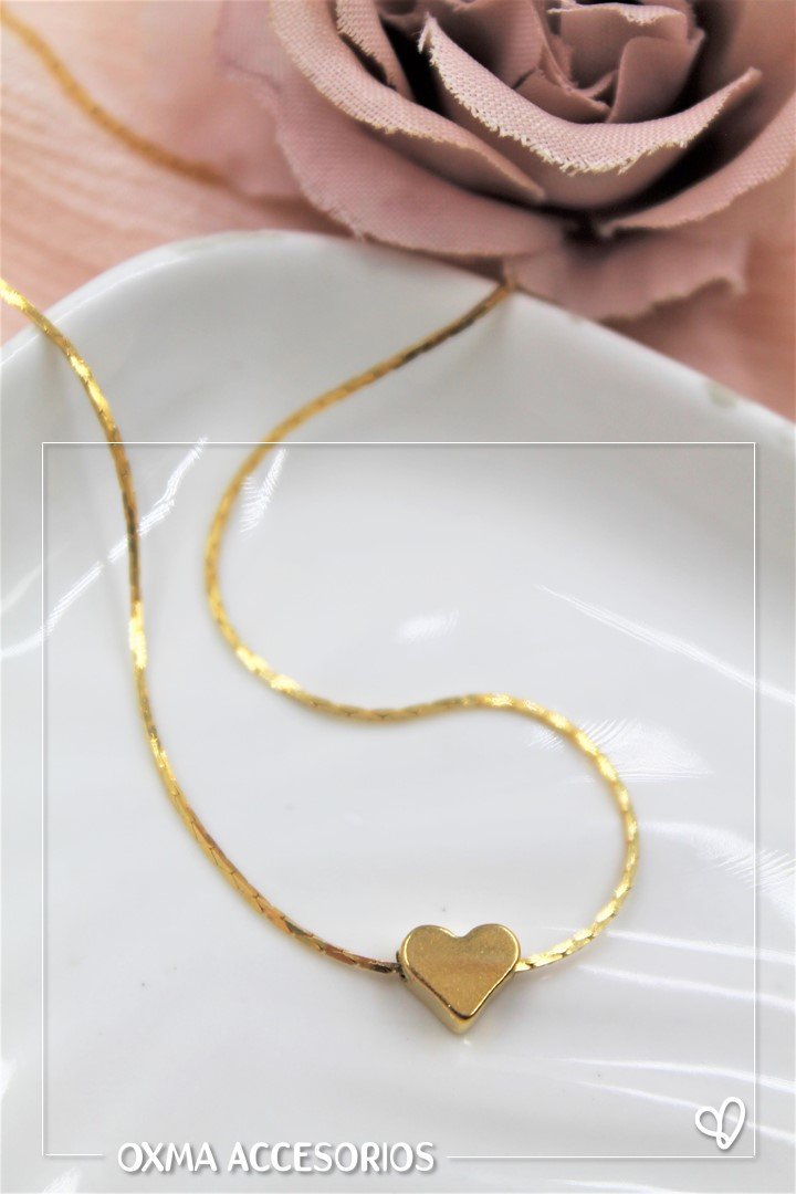 collar corazon mini