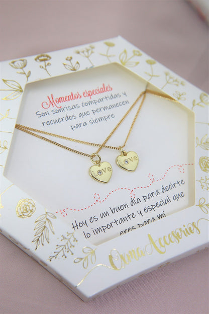 COLLARES PAR CORAZONES