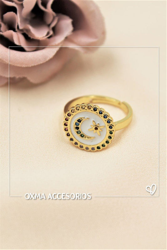 anillo luna y estrella