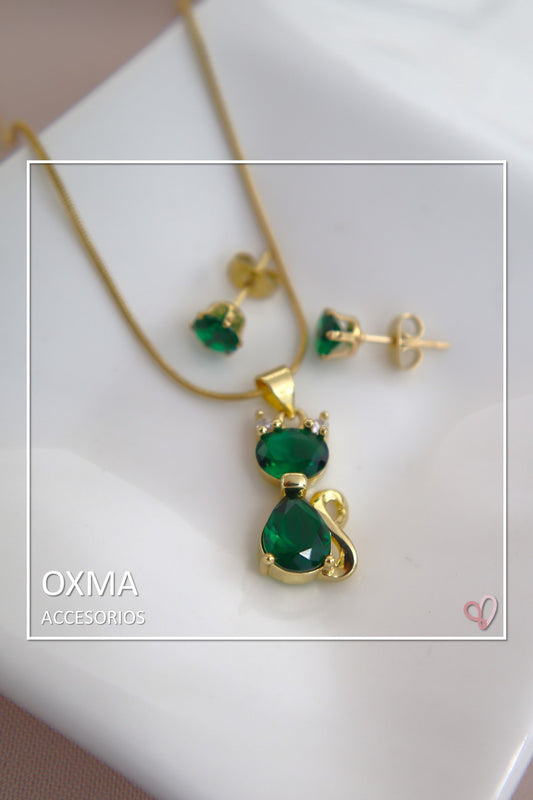 CONJUNTO GATO VERDE